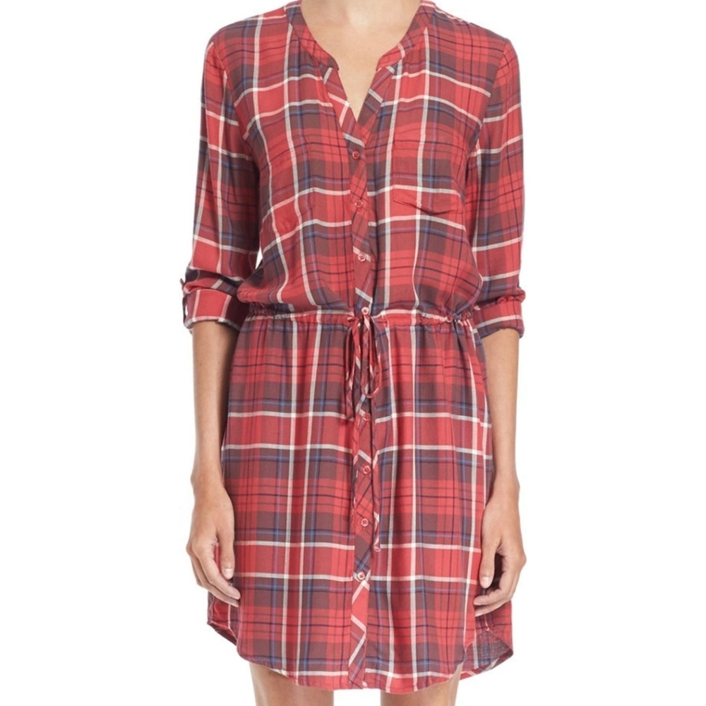 Soft Joie Plaid Shirtdress ⚡⚡⚡